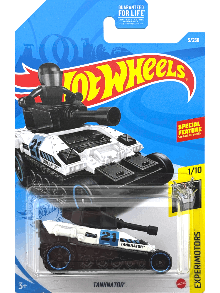 2021 Hot Wheels Mainline #005 - Tanknator (Tankanator White) GRX72