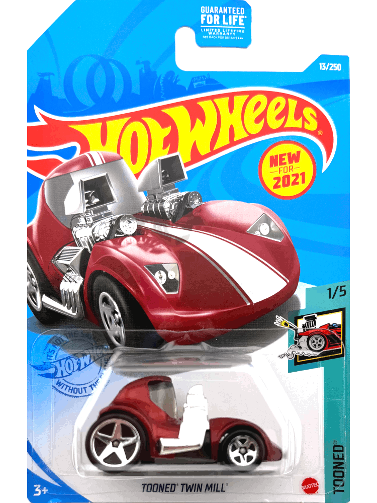2021 Hot Wheels Mainline #013 - Tooned Twin Mill (Red) GTB69
