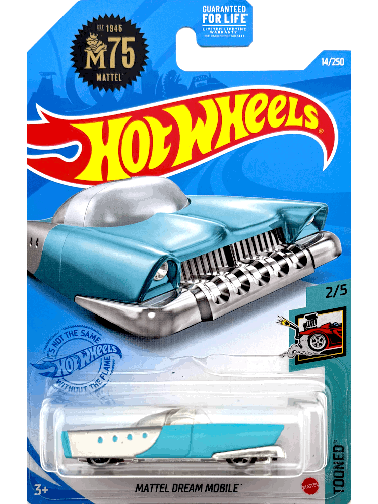 2021 Hot Wheels Mainline #014 - Mattel Dream Mobile (Blue) GRX98