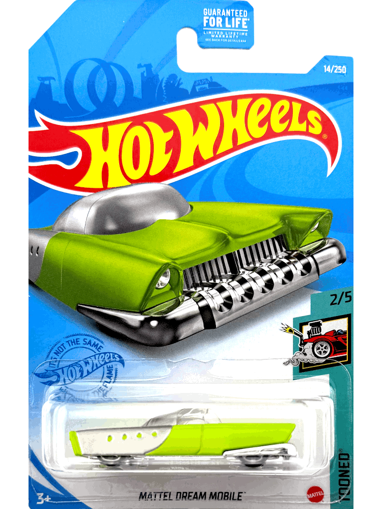 2021 Hot Wheels Mainline #014 - Mattel Dream Mobile (Green) GTC20