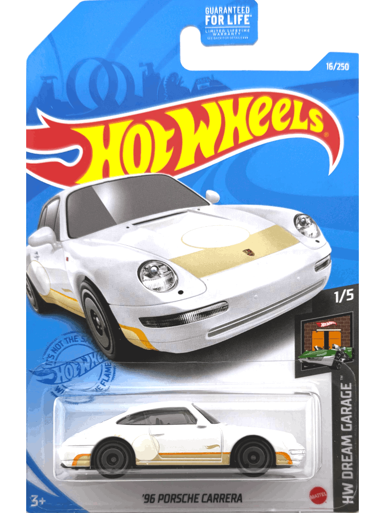 2021 Hot Wheels Mainline #016 - 1996 Porsche Carrera 993 (White) GRY11