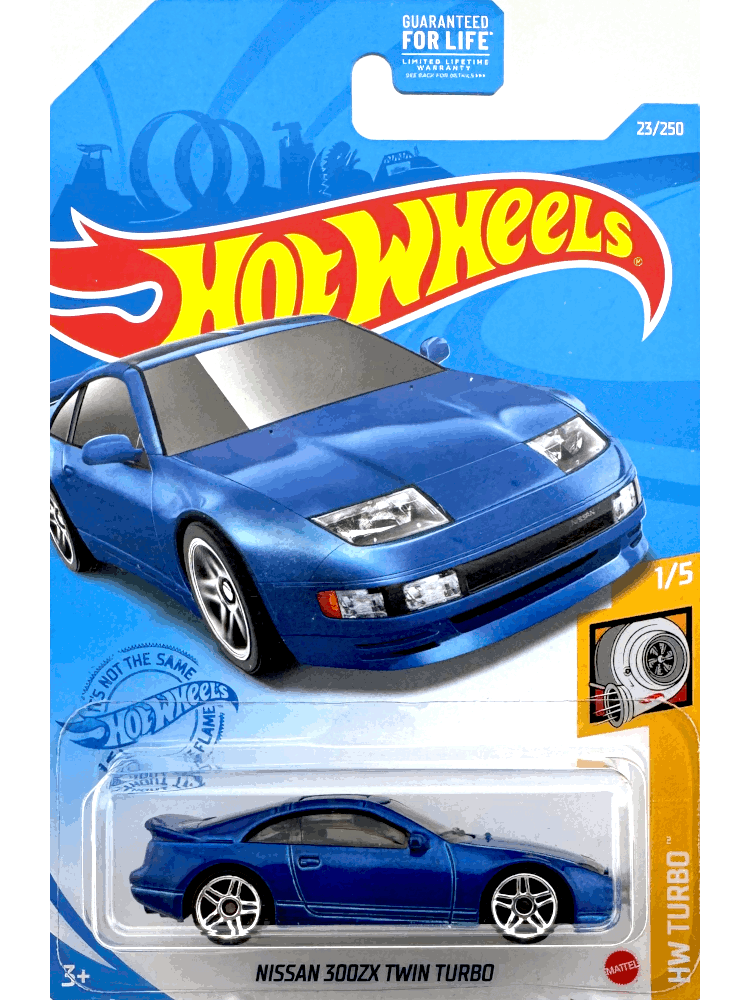 2021 Hot Wheels Mainline #023 - Nissan 300ZX Twin Turbo (Blue) GRY55