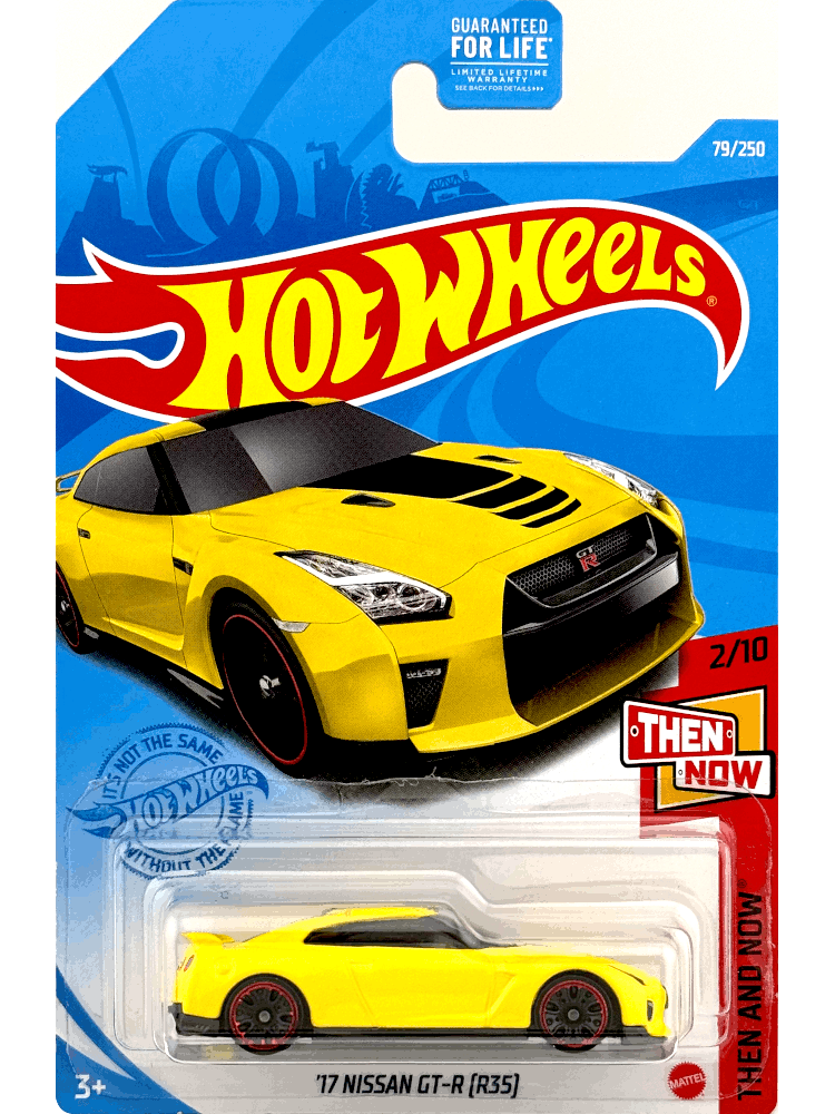 2021 Hot Wheels Mainline #079 - '17 Nissan GT-R R35 (Yellow) GTB34