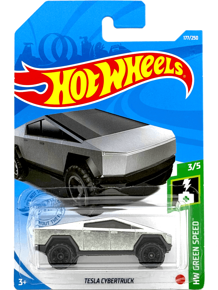 2021 Hot Wheels Mainline #177 - Tesla Cybertruck (First Edition) GTB22