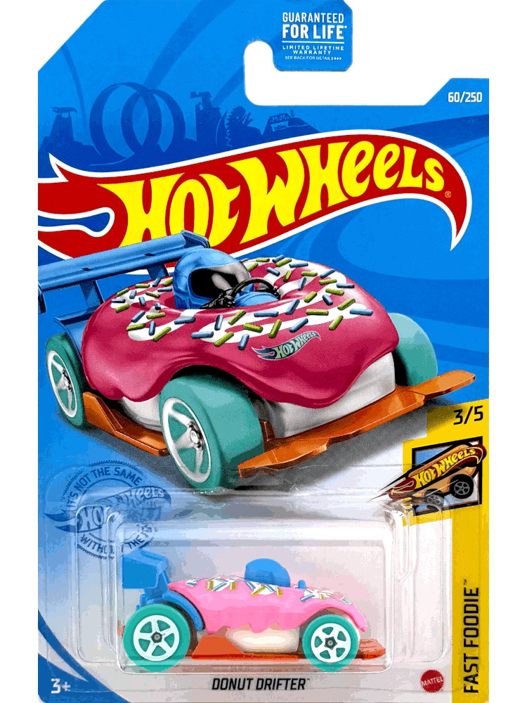 2021 Hot Wheels Mainline #060 - Donut Drifter (Pink) GRY08