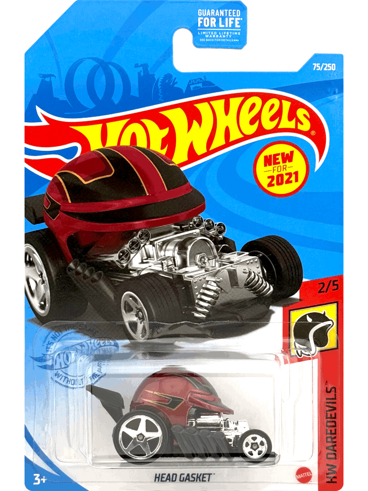 2021 Hot Wheels Mainline #075 - Head Gasket (Red) GRX44