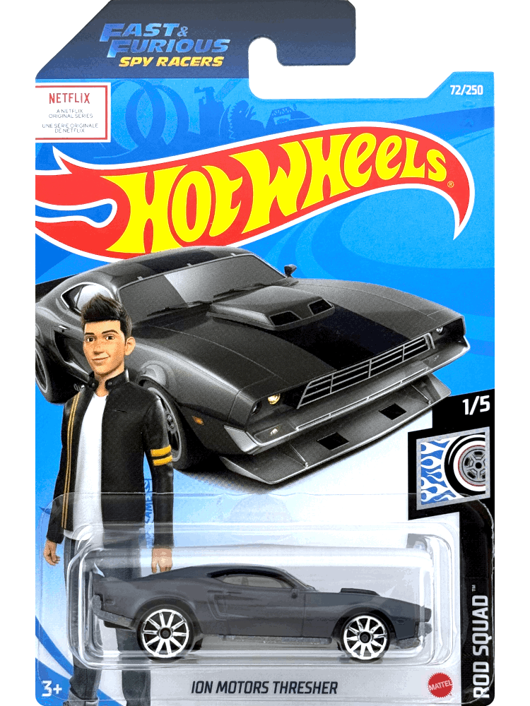 2021 Hot Wheels Mainline #072 - Ion Motors Thresher (Grey) GRY64