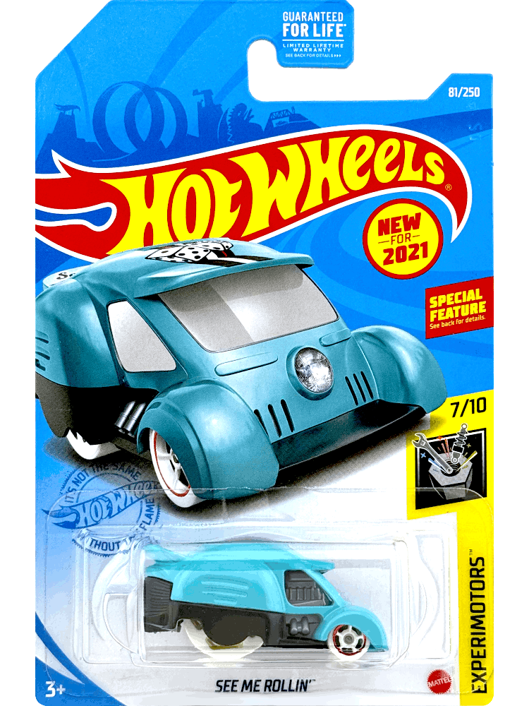 2021 Hot Wheels Mainline #081 - See Me Rollin' (Blue) GRX42