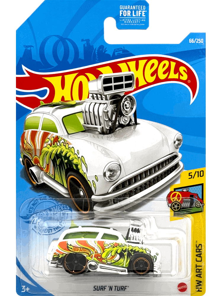 2021 Hot Wheels Mainline #066 - Surf 'N Turf (White) GTC56