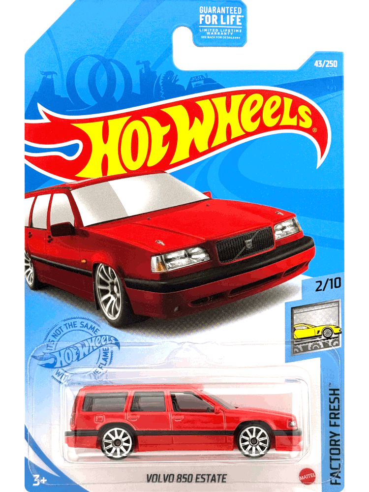 2021 Hot Wheels Mainline #043 - Volvo 850 Estate (Red) GRY26