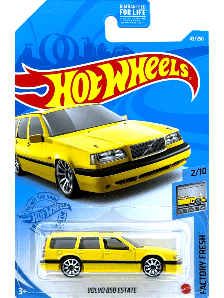 2021 Hot Wheels Mainline #043 - Volvo 850 Estate (Yellow) GTC62