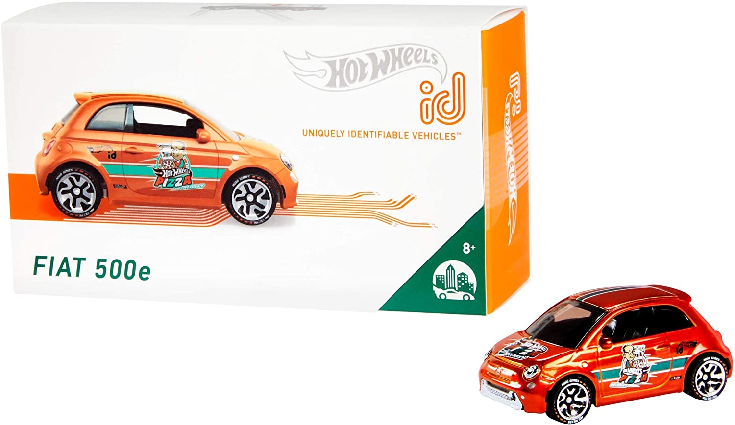 Hot Wheels id Series 1 - Fiat 500e (Orange) FXB29