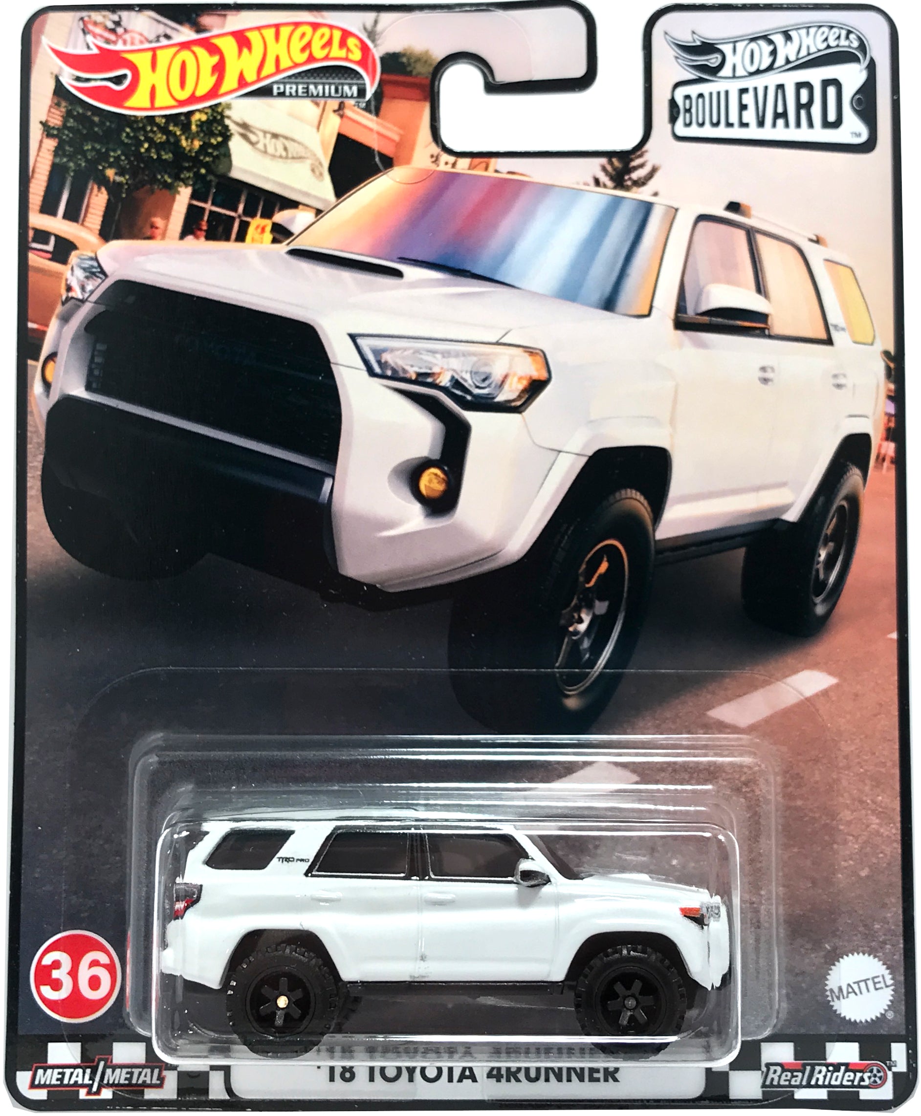 Hot Wheels Boulevard Premium - #36 2018 Toyota 4Runner (White) GRM08