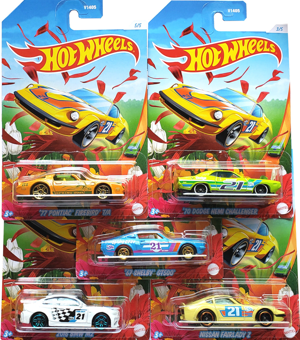 2021 Hot Wheels Exclusive Spring Set - Complete Set of 5 Cars