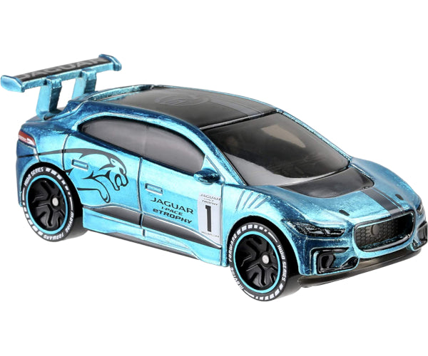 Hot Wheels id Series 1 - Jaguar I-PACE eTrophy Race Car (Aqua Blue) FXB31