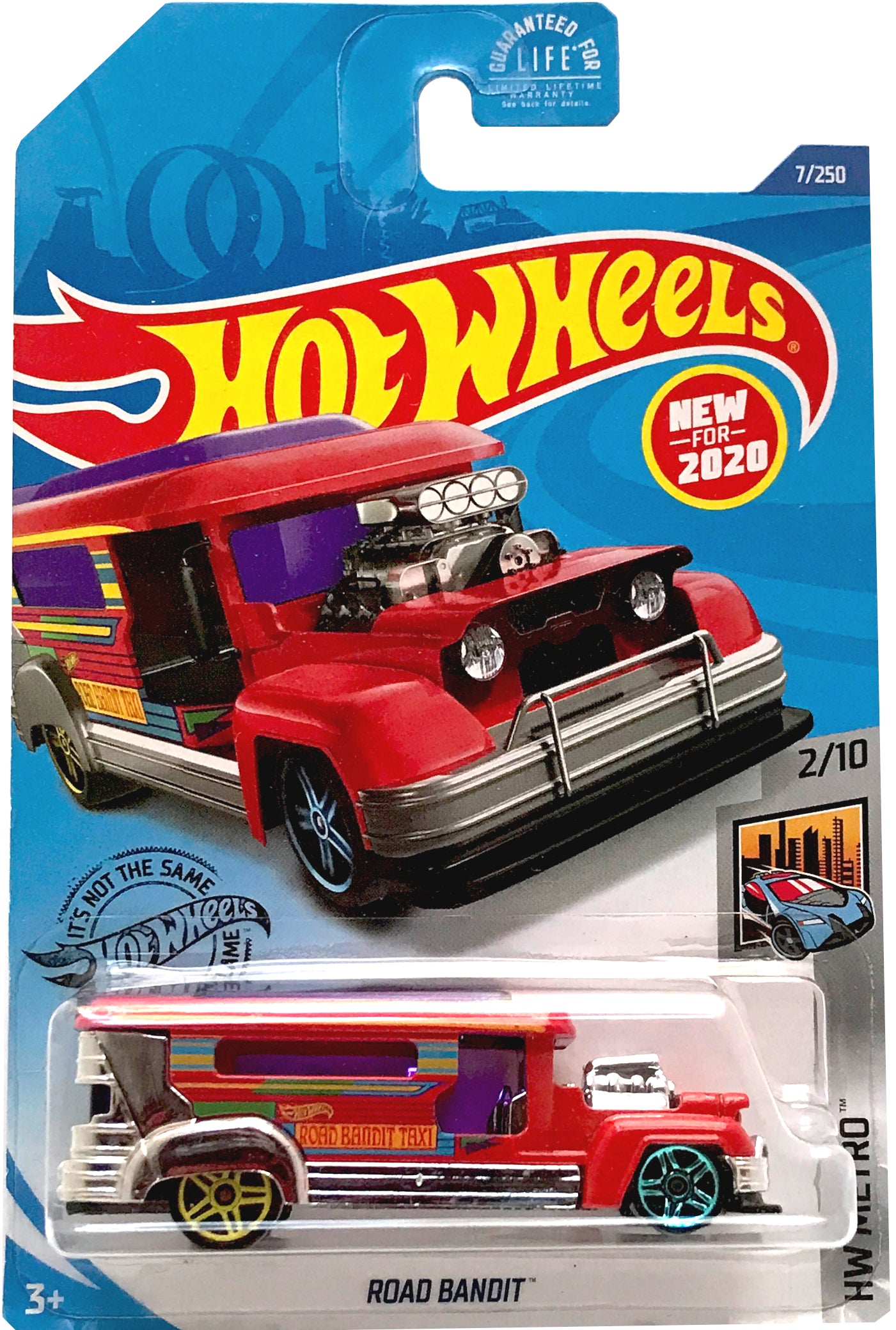 2020 Hot Wheels Mainline #007 - Road Bandit (Red Chrome) GHD91