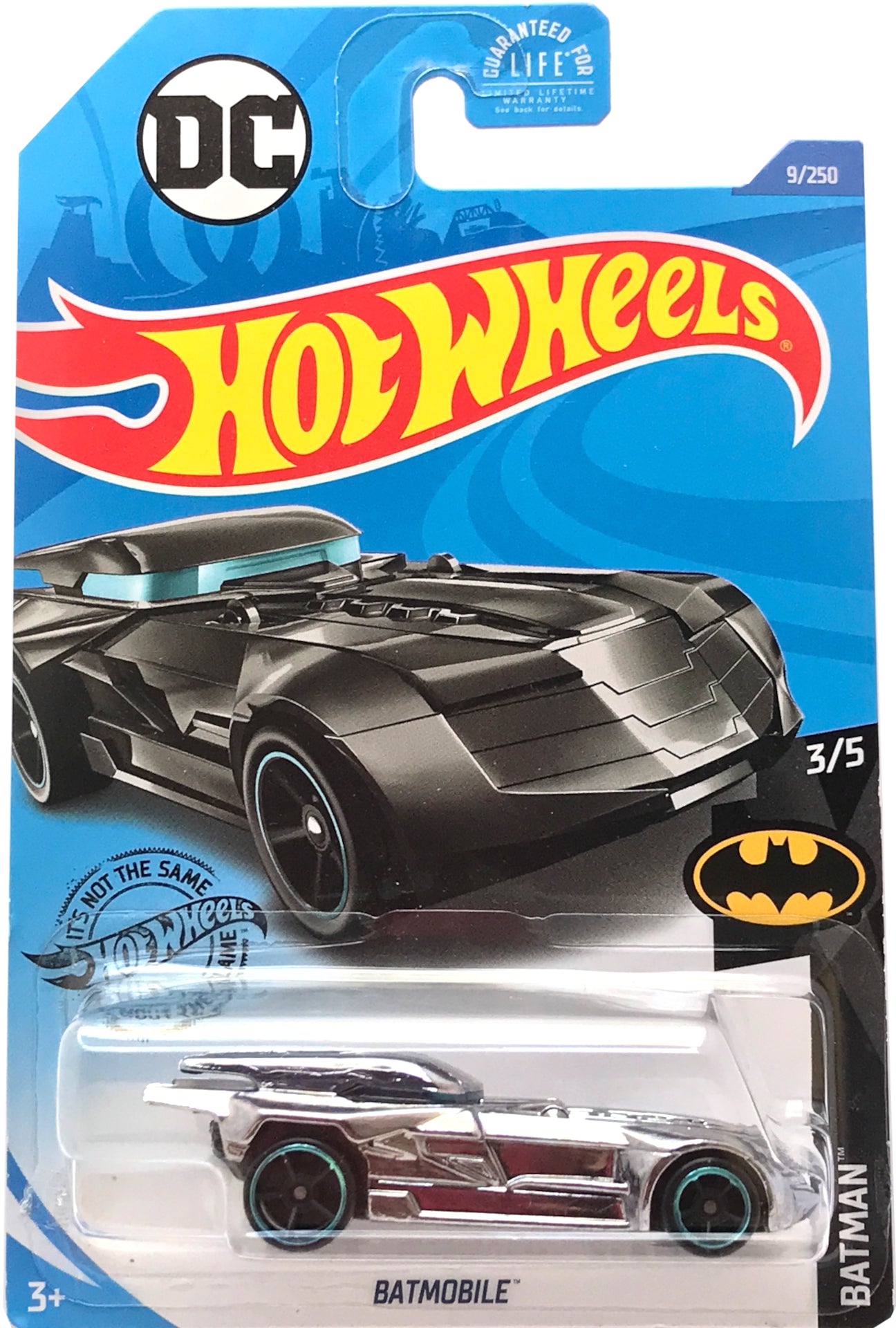 2020 Hot Wheels Mainline #009 - DC Batmobile (Gunmetal Chrome) GHF68