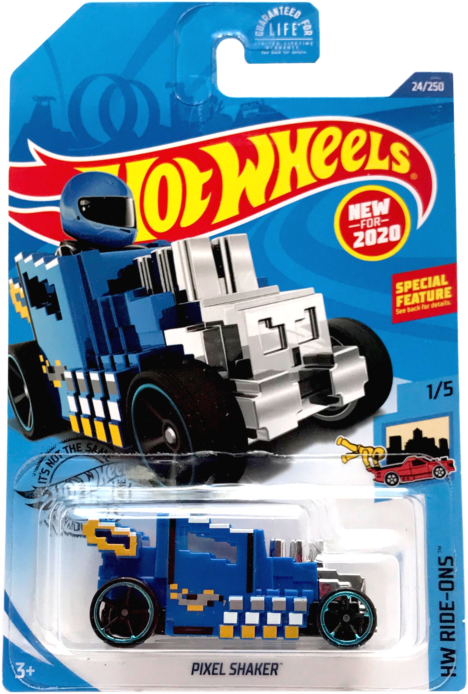 2020 Hot Wheels Mainline #024 - Pixel Shaker (Blue) GHF10