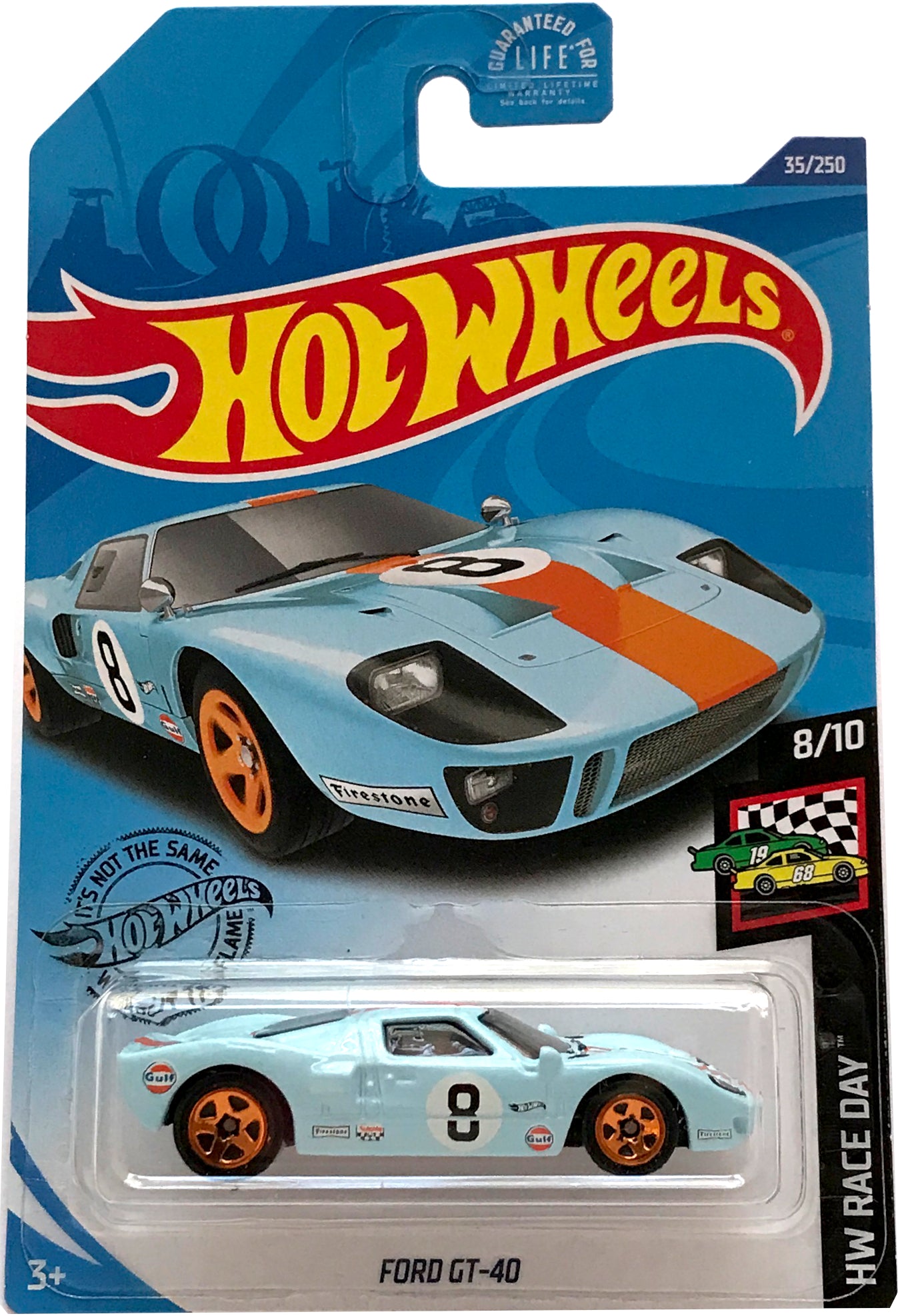 2020 Hot Wheels Mainline #035 - Ford GT-40 Gulf Racing (Blue) GHC55