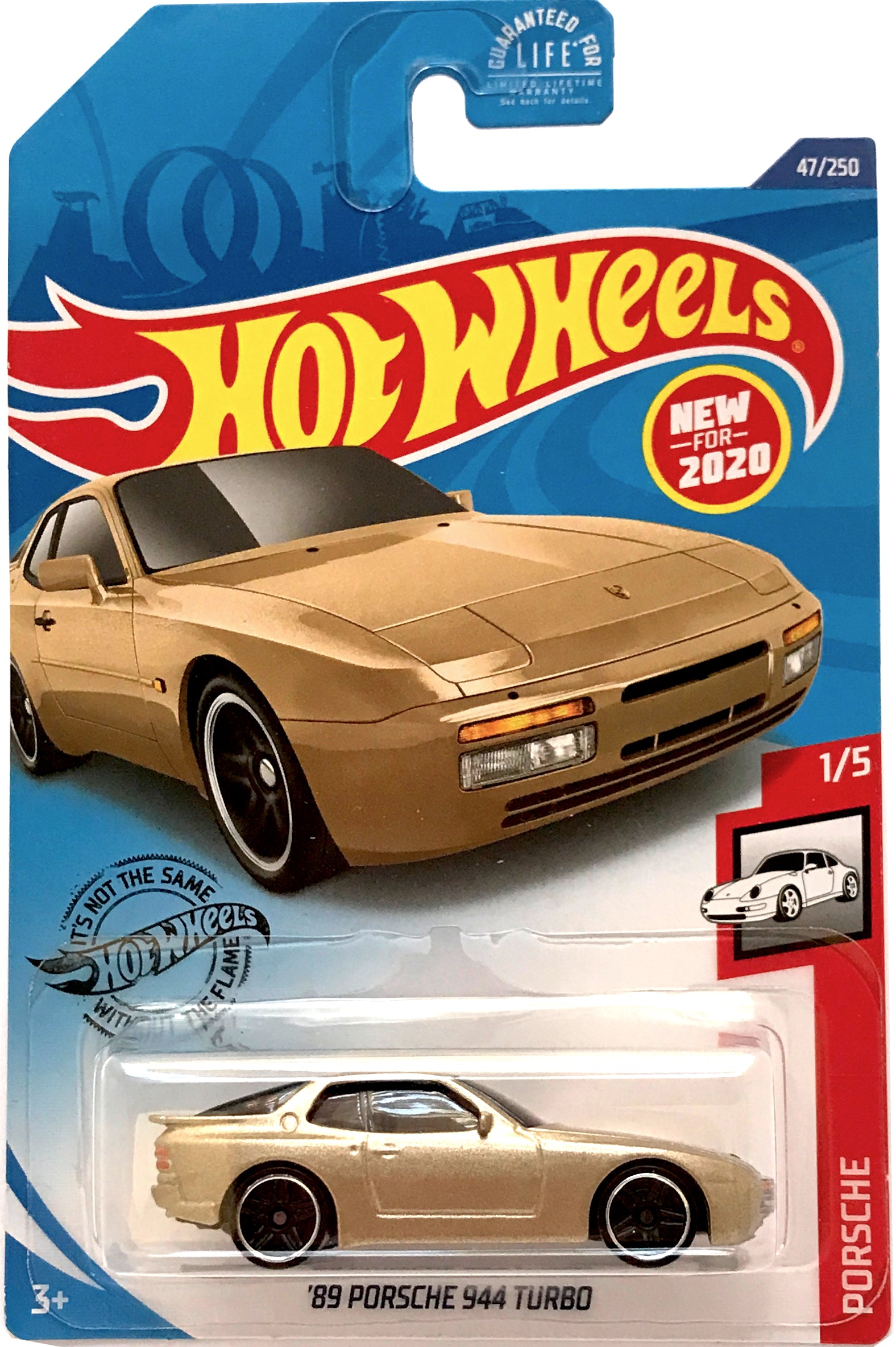 2020 Hot Wheels Mainline #047 - '89 Porsche 944 Turbo (Gold) GHF07