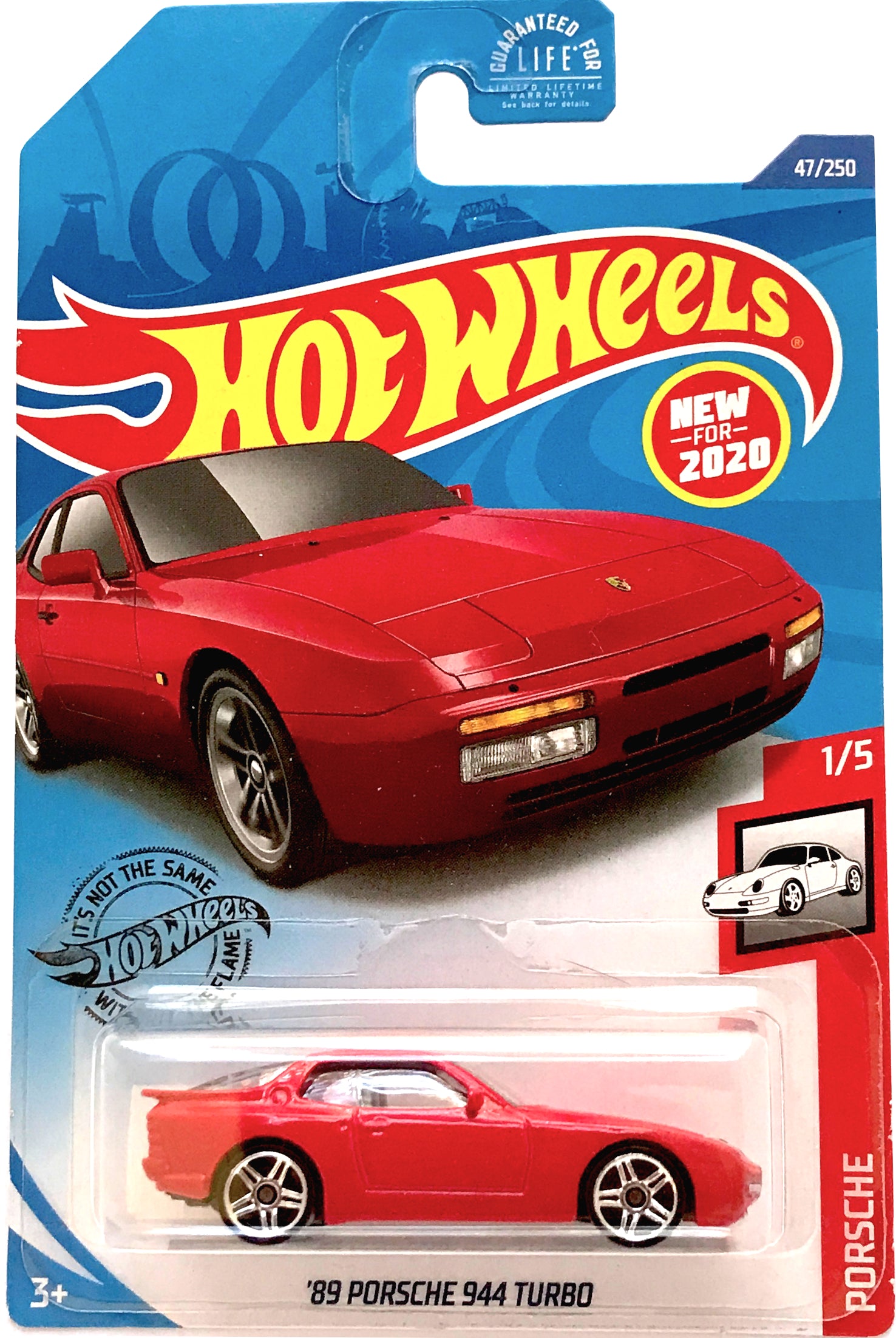 2020 Hot Wheels Mainline #047 - '89 Porsche 944 Turbo (Red) GHB54