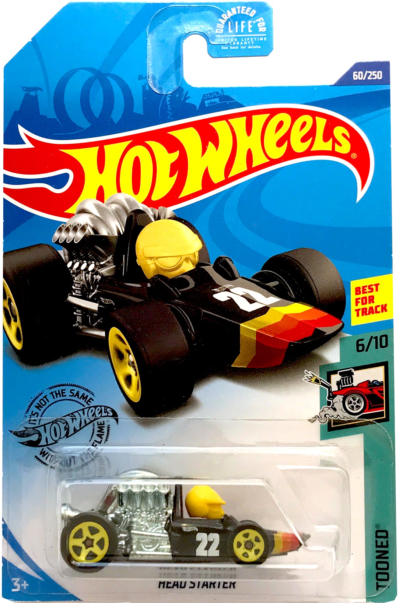 2020 Hot Wheels Mainline #060 - Head Starter (Black) GHD45