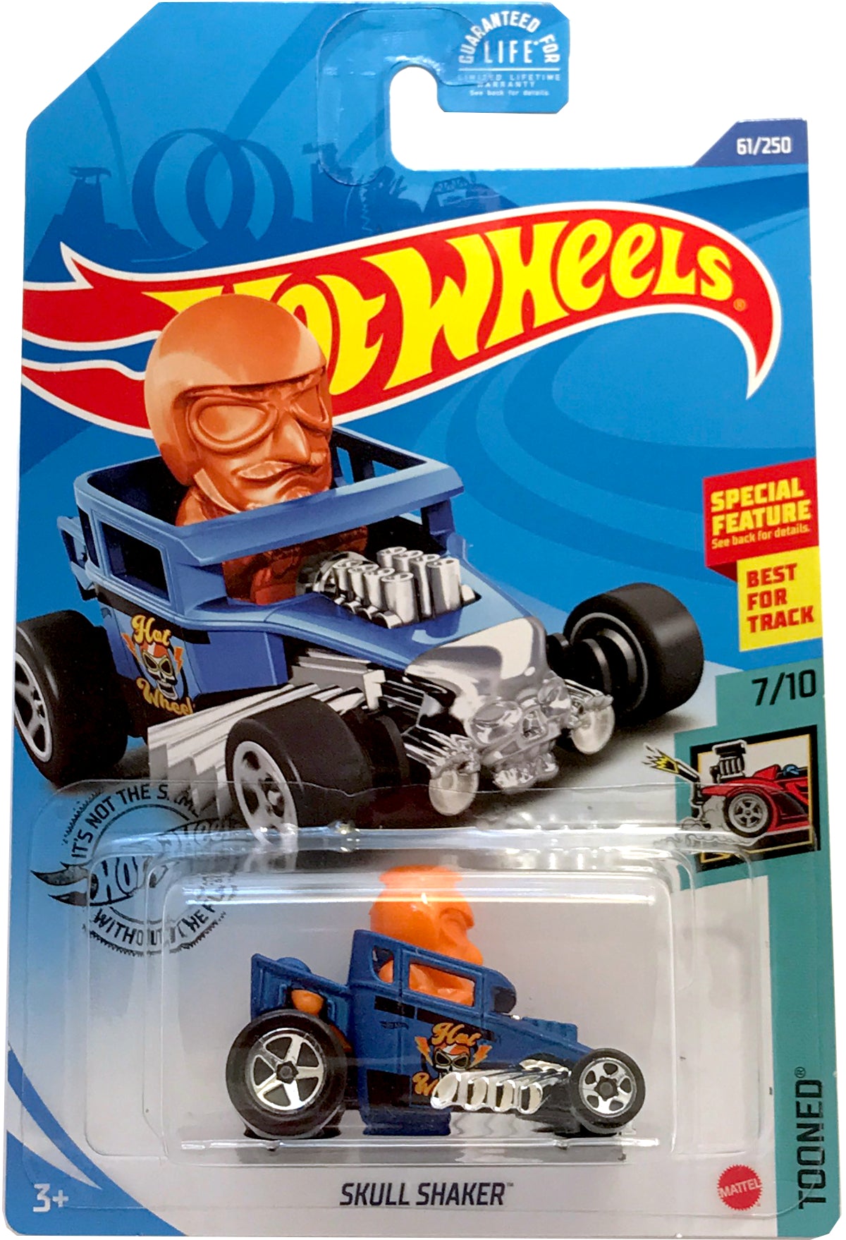 2020 Hot Wheels Mainline #061 - Skull Shaker Tooned (Blue) GHG10