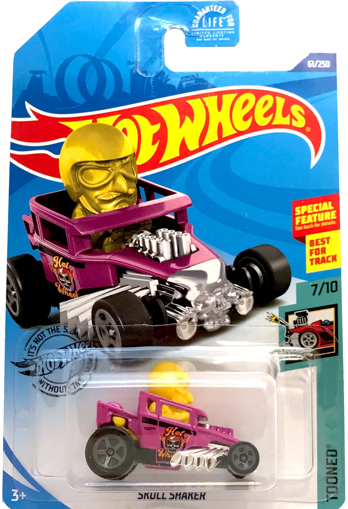 2020 Hot Wheels Mainline #061 - Skull Shaker Tooned (Pink) GHD46