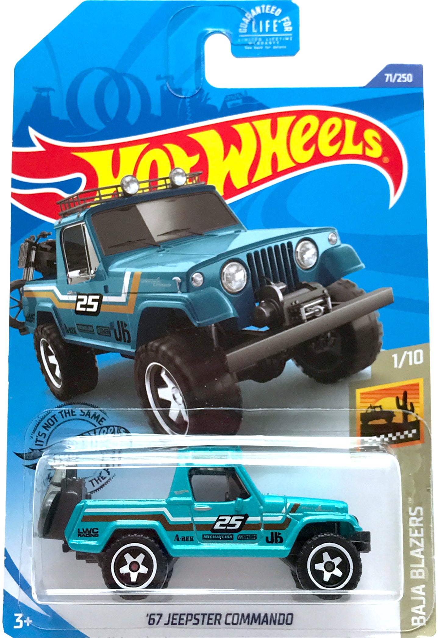 2020 Hot Wheels Mainline #071 - '67 Jeepster Commando (Blue) GHB84