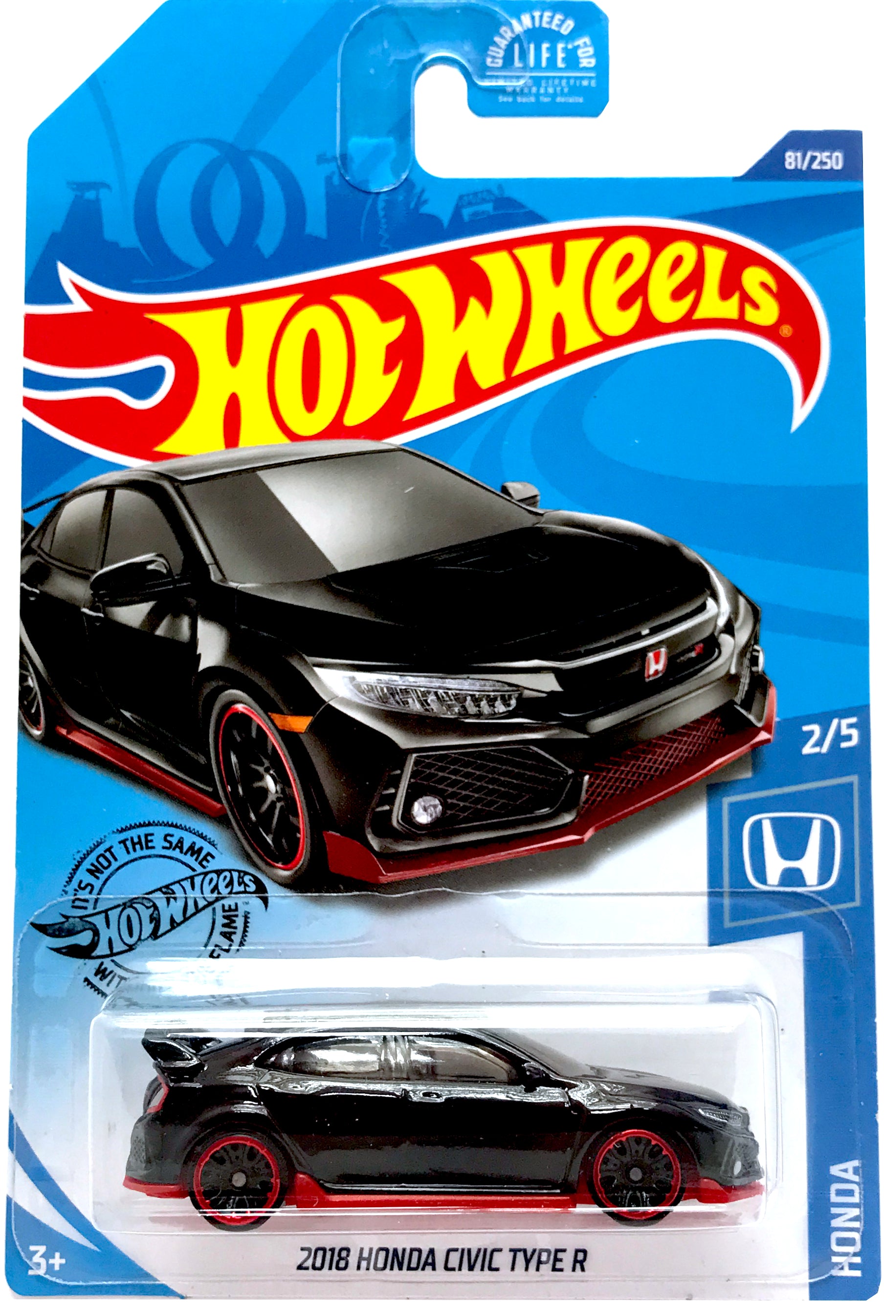 2020 Hot Wheels Mainline #081 - 2018 Honda Civic Type R FK8 (Black) GHC09