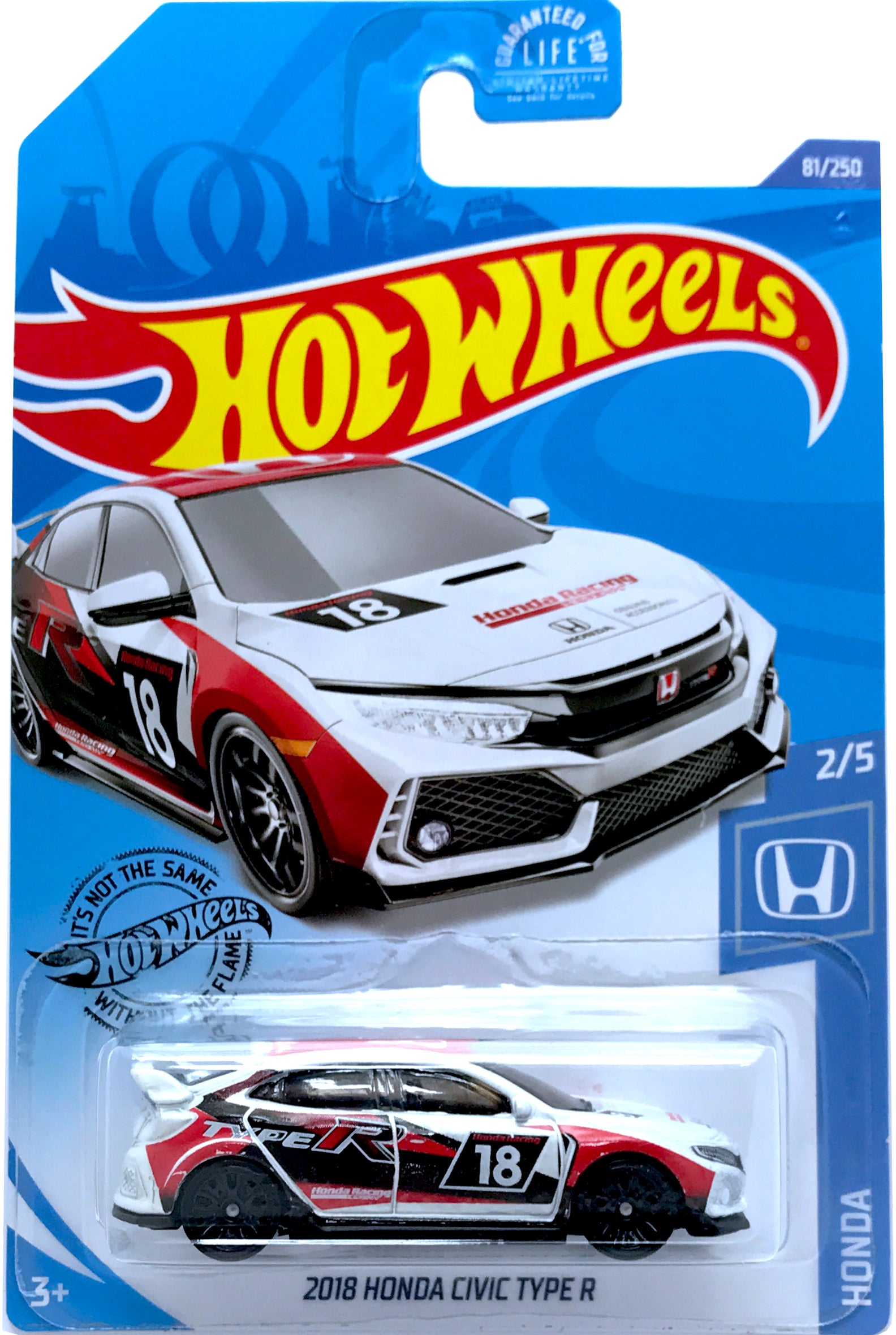 2020 Hot Wheels Mainline #081 - 2018 Honda Civic Type R FK8 (White) GHF50