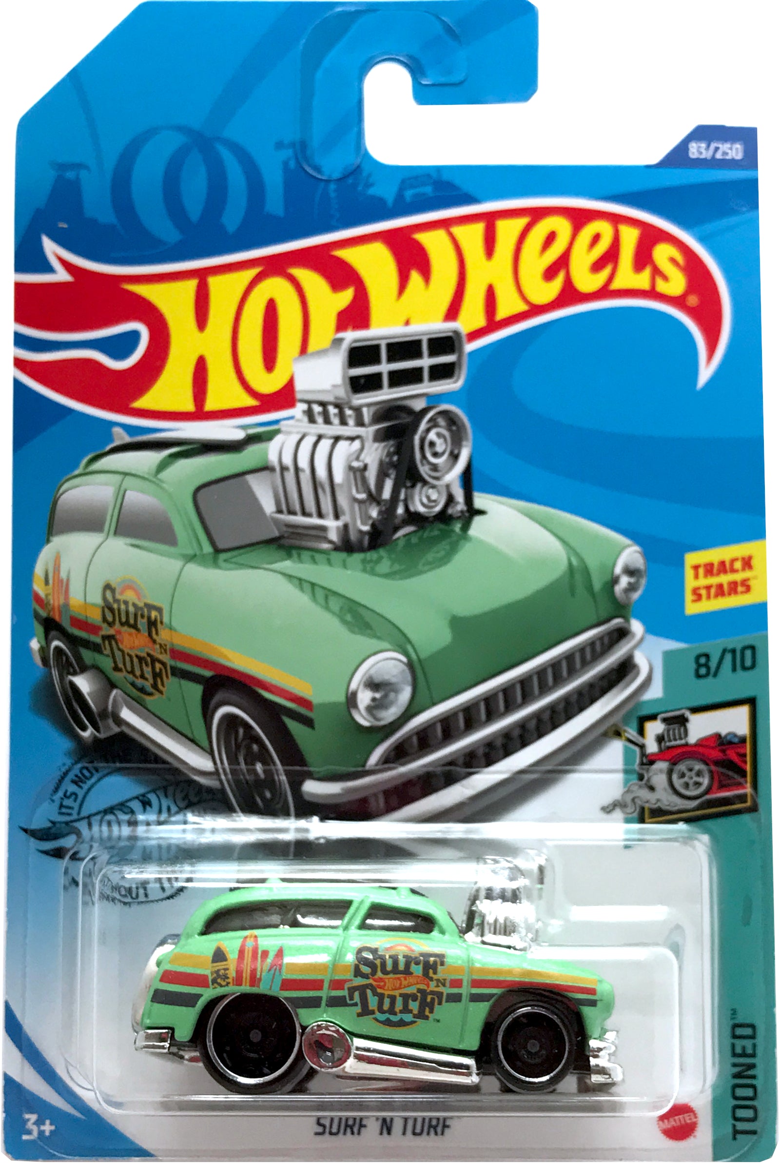 2020 Hot Wheels Mainline #083 - Surf 'N Turf Wagon (Green) GHF24