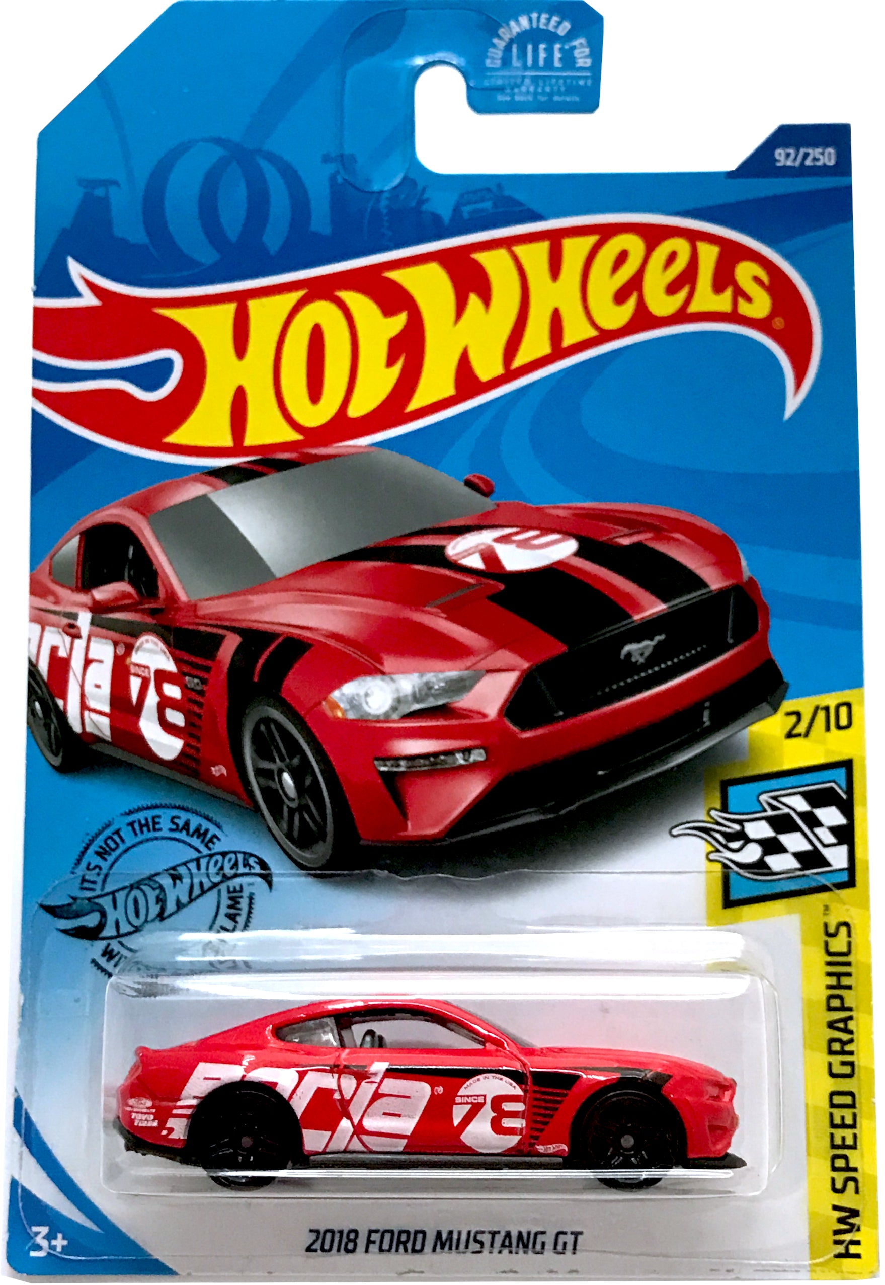 2020 Hot Wheels Mainline #092 - 2018 Ford Mustang GT (Red) GHC84