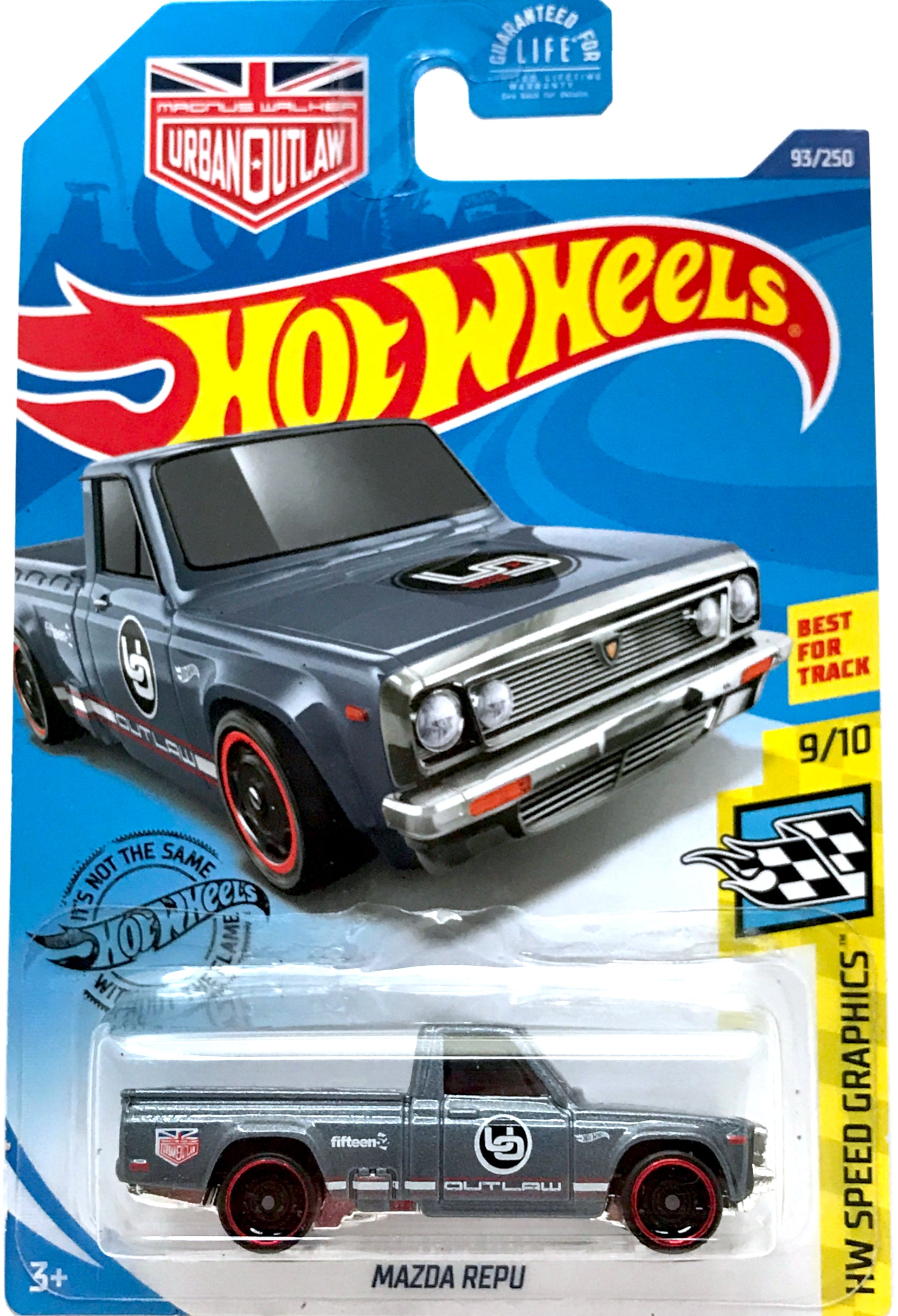 2020 Hot Wheels Mainline #093 - Mazda REPU Pickup (Gunmetal Grey) GHC91