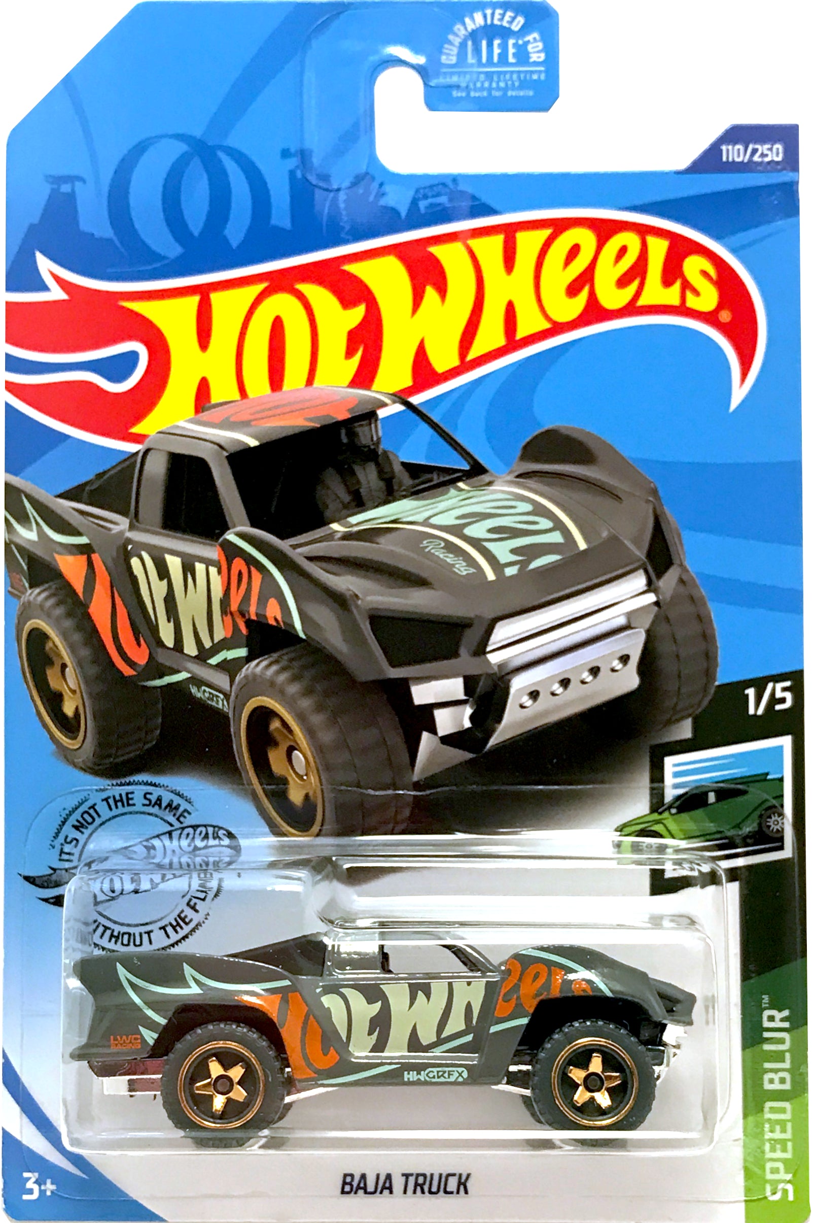 2020 Hot Wheels Speed Blur Mainline #110 Baja Truck Grey GHF09