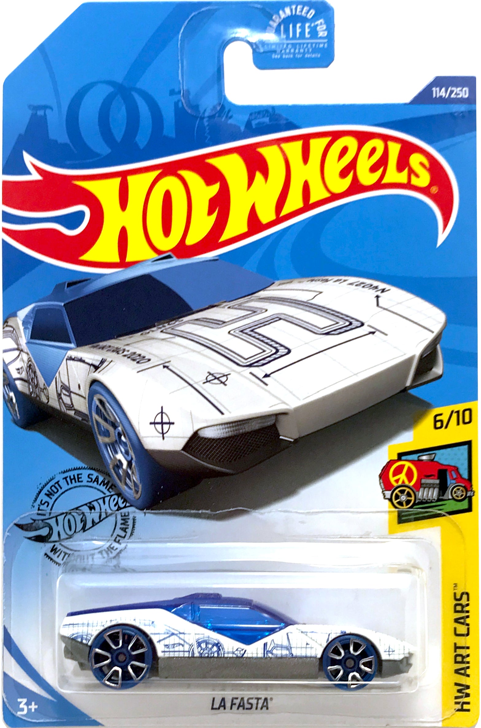 2020 Hot Wheels Mainline #114 - La Fasta (White) GLN65