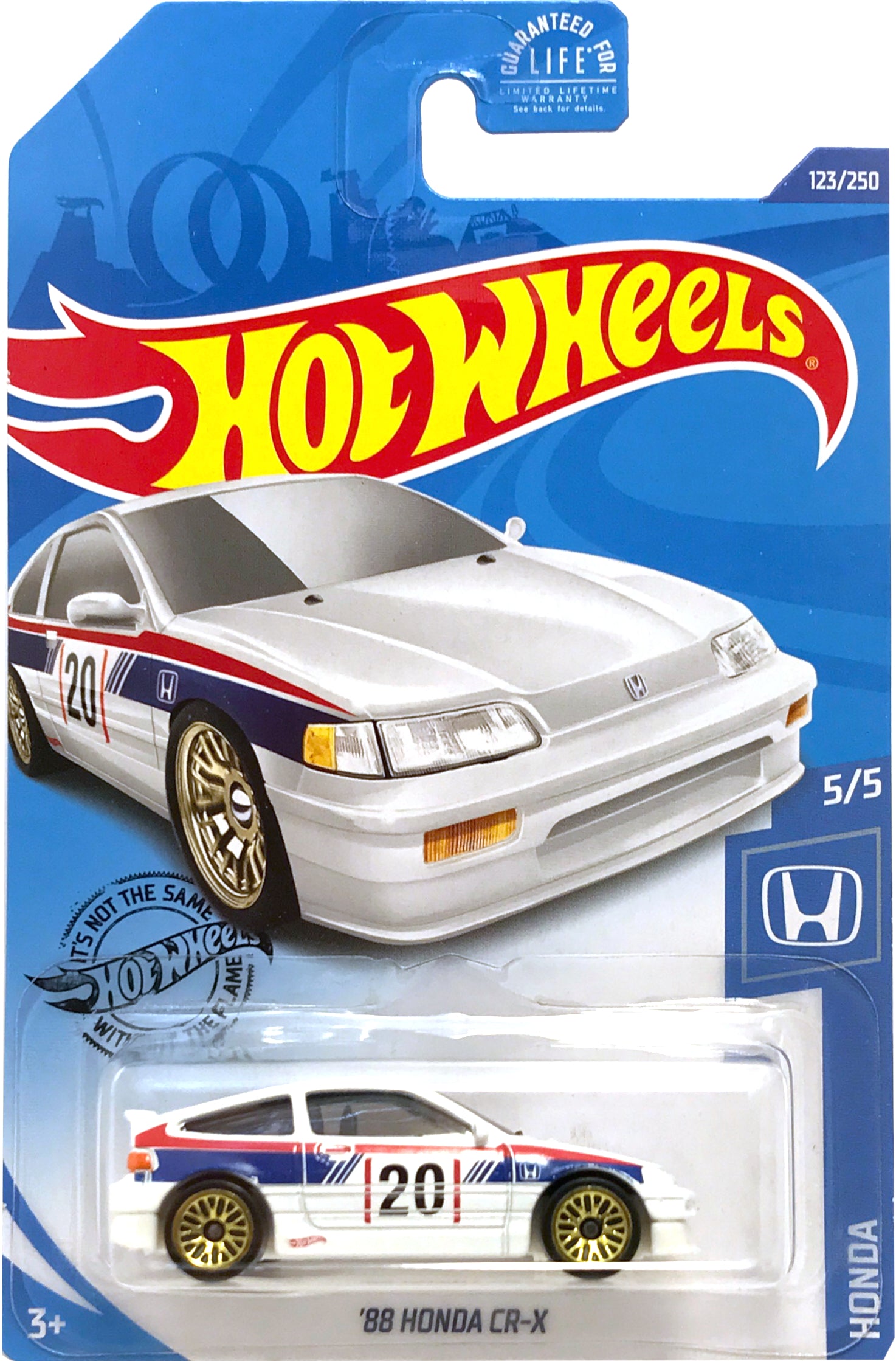2020 Hot Wheels Mainline #123 - '88 Honda CR-X EF8 (White) GHC10