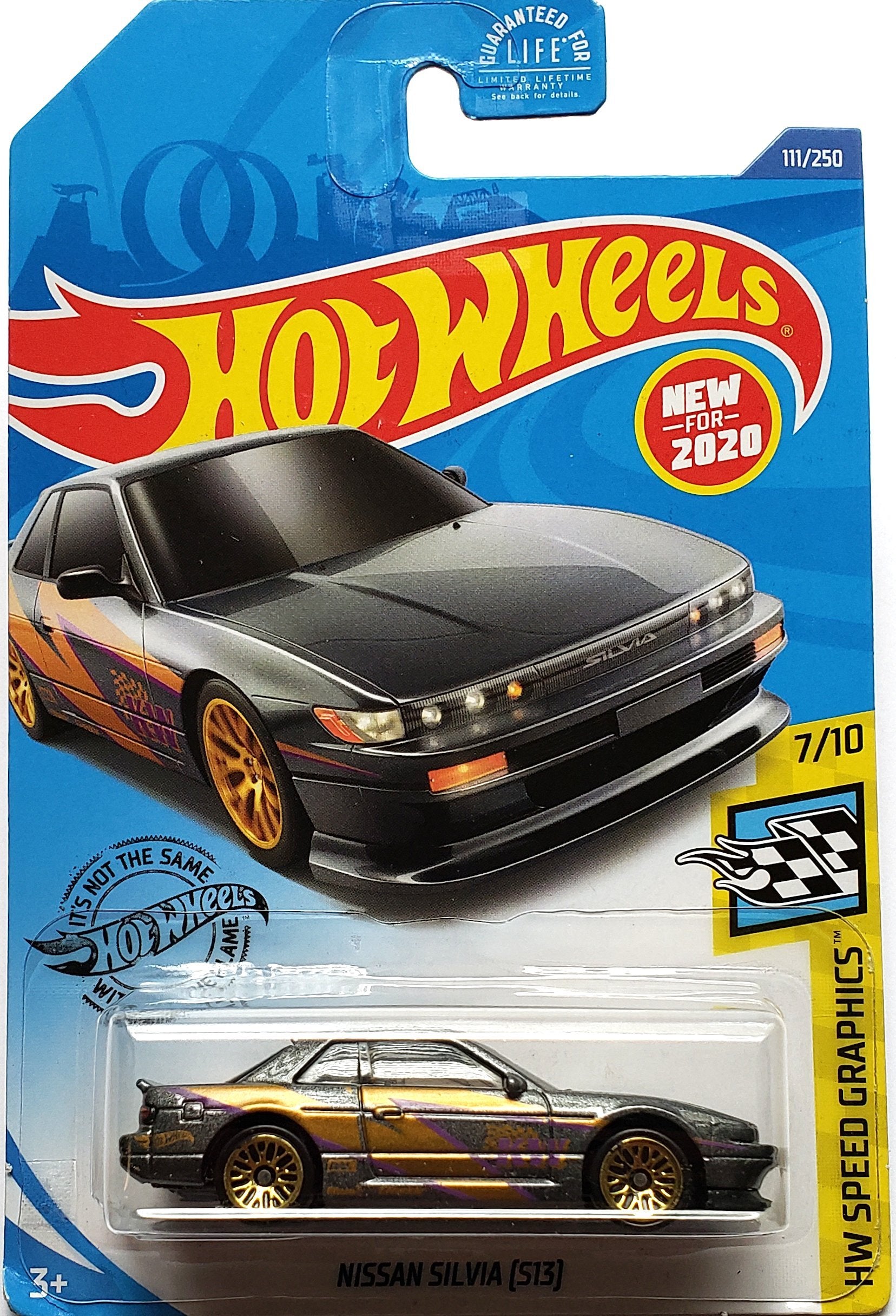 2020 Hot Wheels Mainline #111 - Nissan Silvia S13 (Grey) GHB40