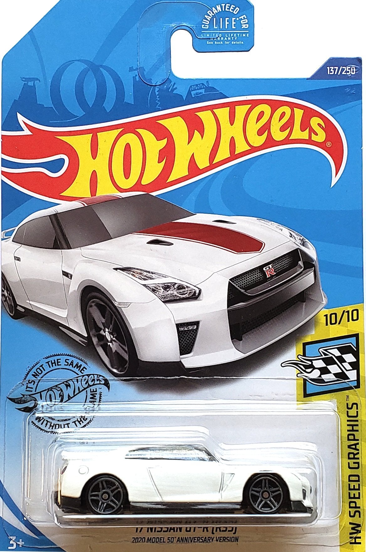 2020 Hot Wheels Mainline #137 - 2017 Nissan GT-R R35 (White) GHC83
