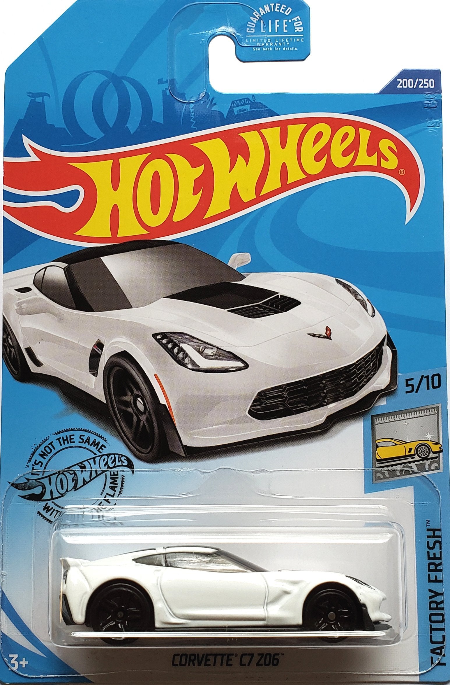 BigD Toys 2020 Hot Wheels Chevy Corvette C7 Z06 White GHC89 Diecast