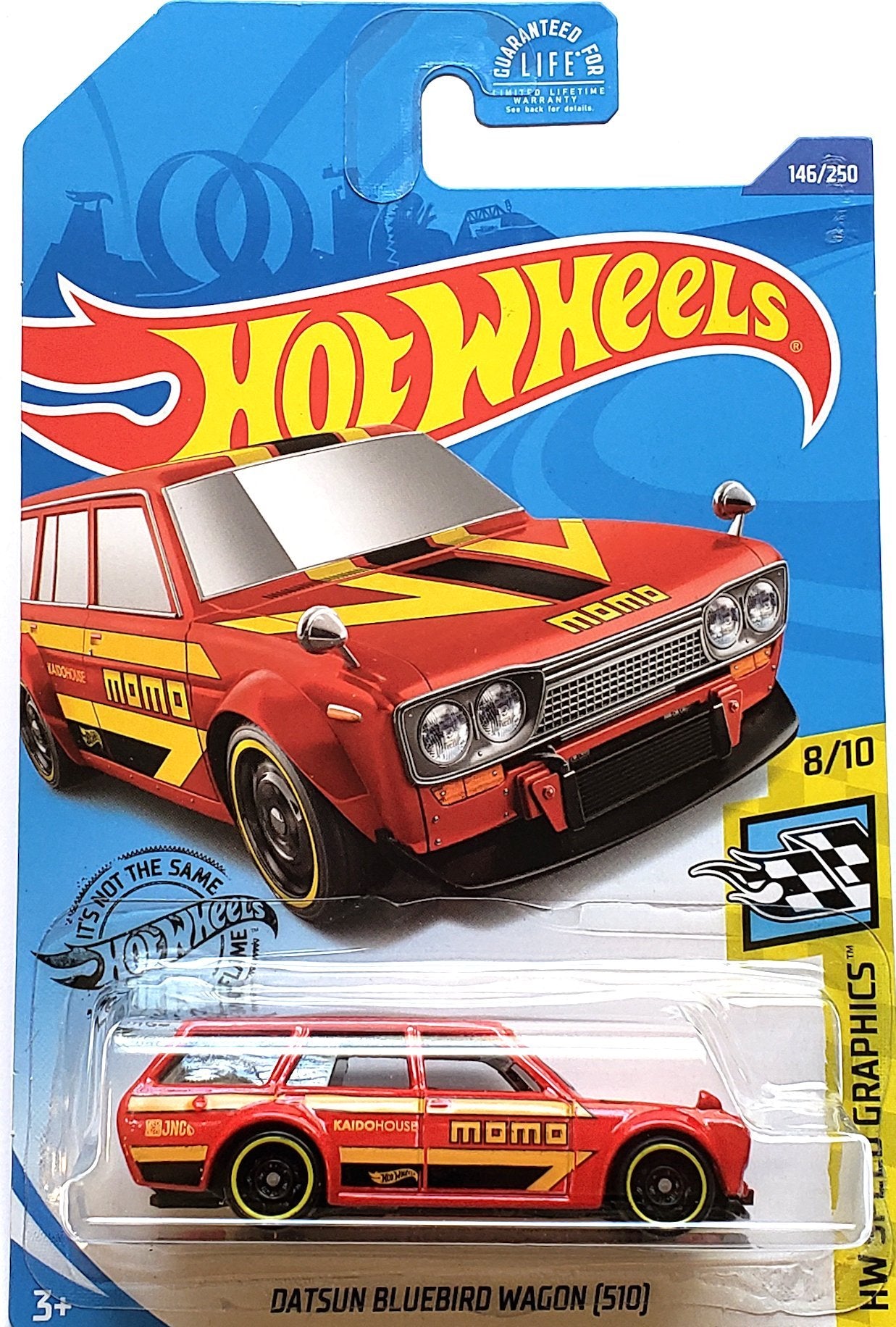 2020 Hot Wheels Mainline #146 - Datsun Bluebird Wagon 510 (MOMO Red) GHC90