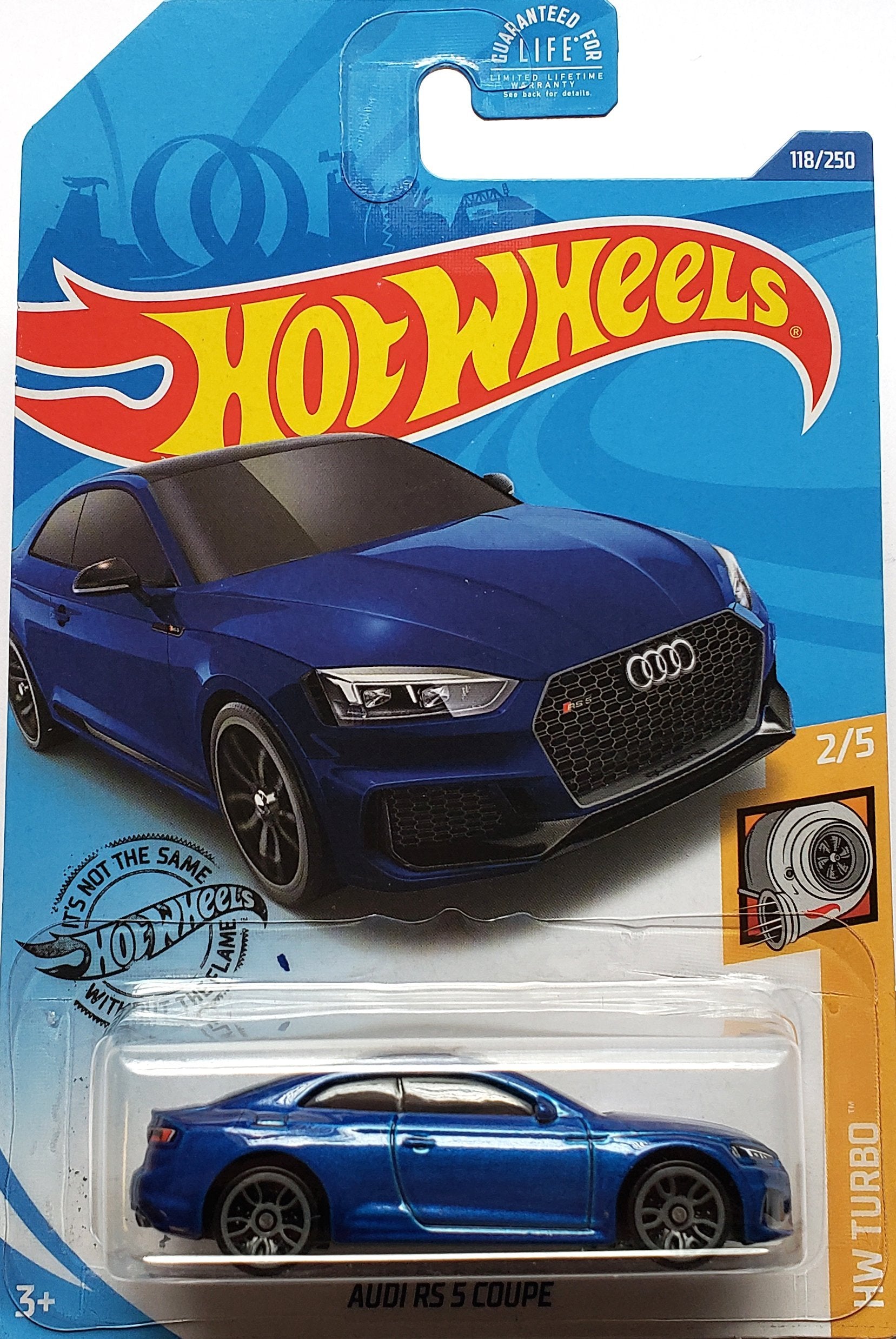 2020 Hot Wheels Mainline #118 - Audi RS 5 Coupe (Blue) GHD00