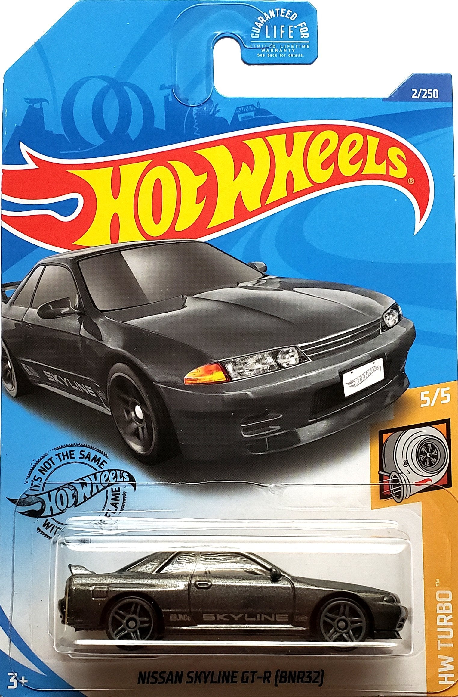 2020 Hot Wheels Mainline #002 - Nissan Skyline GT-R BNR32 (Grey) GHD03