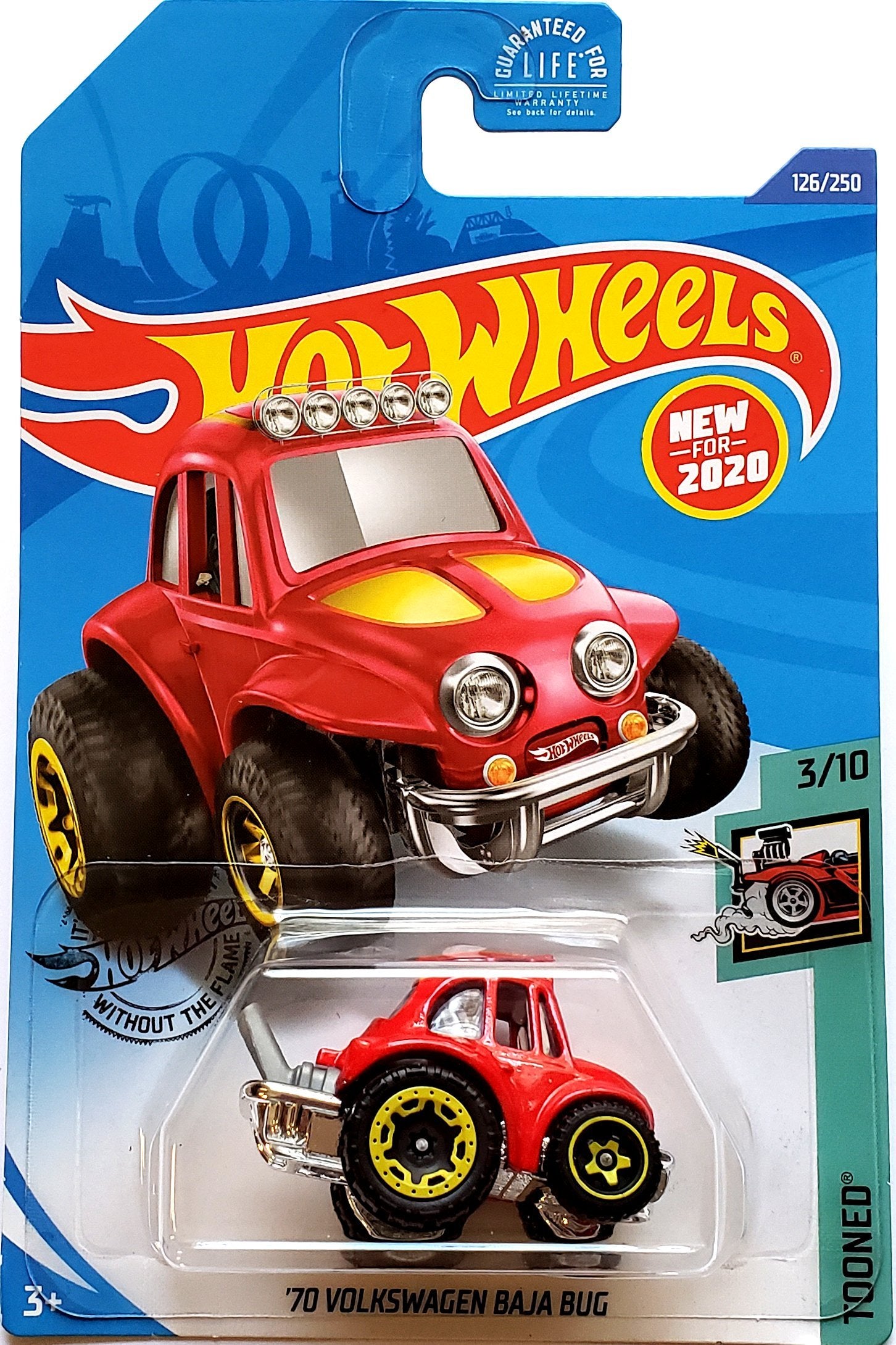 2020 Hot Wheels Mainline #126 - '70 Volkswagen Baja Bug VW Beetle (Red) GHD97