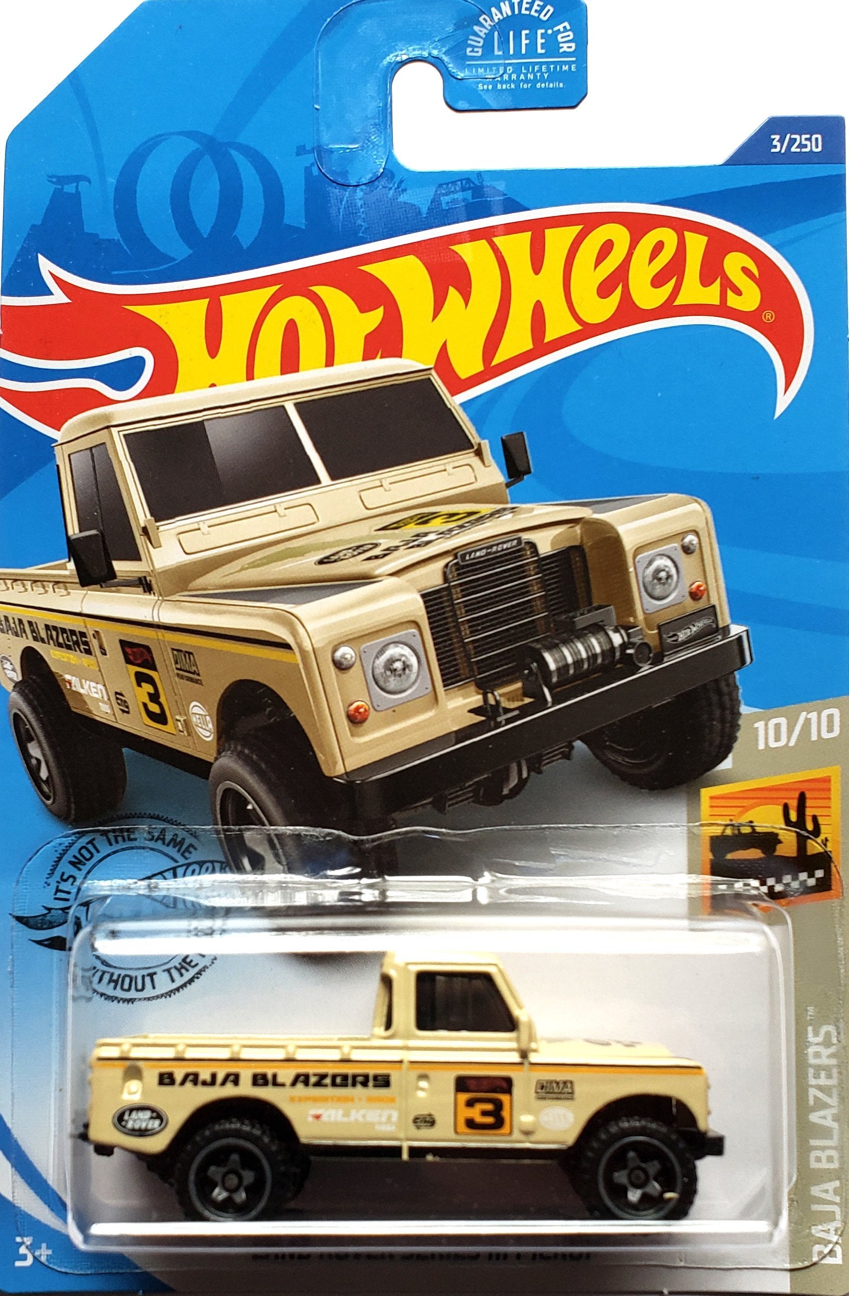 2020 Hot Wheels Mainline #003 - Land Rover Series III Pickup (Tan) GHG13