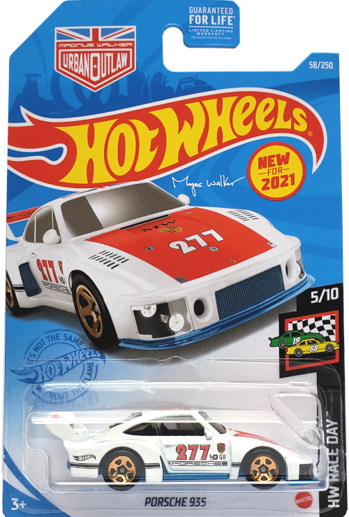 BigD Toys  2021 Hot Wheels Porsche 935 Slantnose Turbo White GRX60