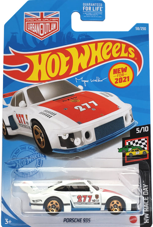 2021 Hot Wheels Mainline #058 - Porsche 935 Slantnose Turbo (White) GRX60