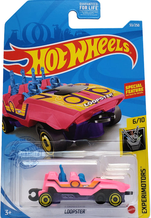 2021 Hot Wheels Mainline #053 - Loopster Roller Coaster Car (PInk) GRX77