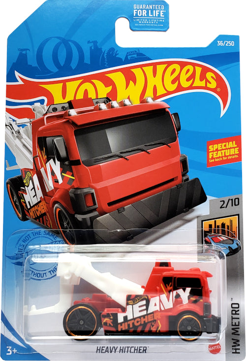 2021 Hot Wheels Mainline #036 - Heavy Hitcher Tow Truck (Red) GRX80