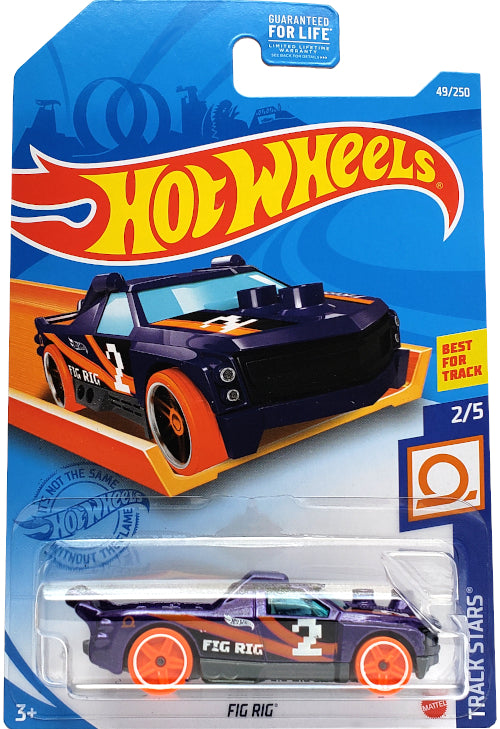 2021 Hot Wheels Mainline #049 - Fig Rig Track Stars (Purple) GRY81